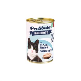 PRELIBATO GATTO PESCE BIANCO E GAMBERETTI - G. 400 